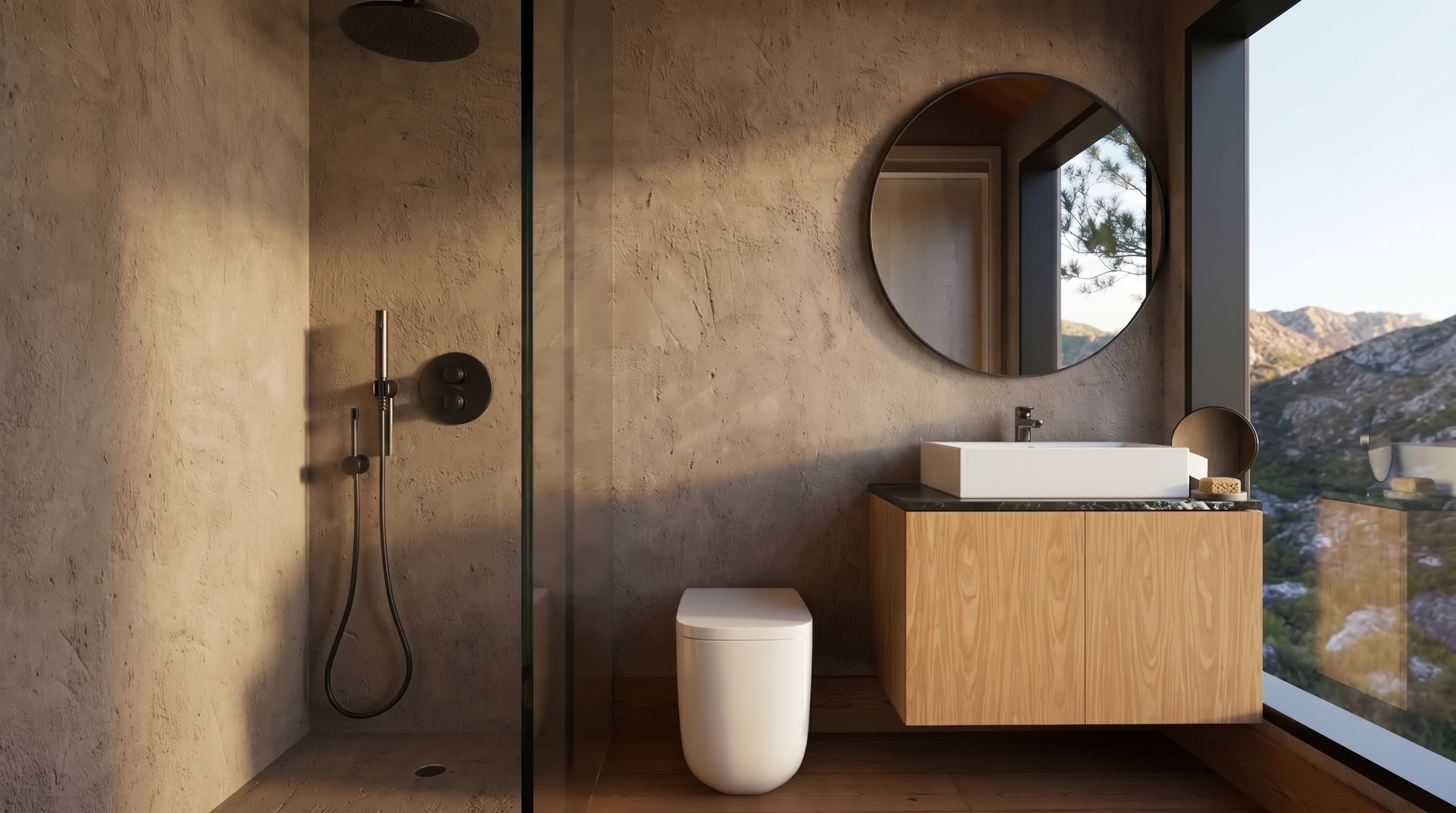 Bathroom interior render