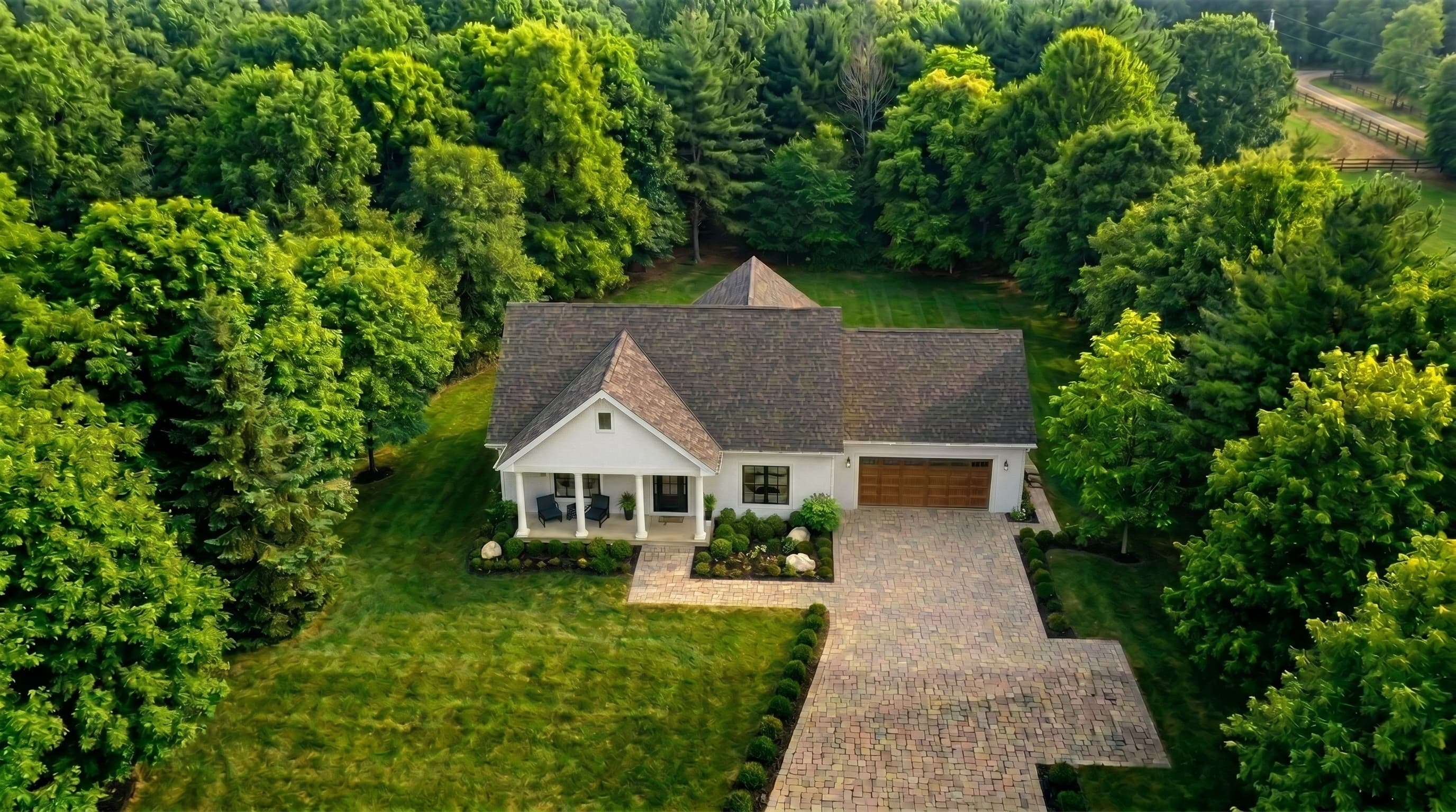 Aerial exterior render